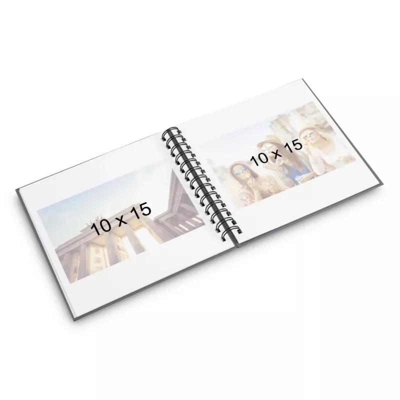 Hama Fine Art fotoalbums Melns 30 loksnes 14 x 14 cm Spirāliesējums
