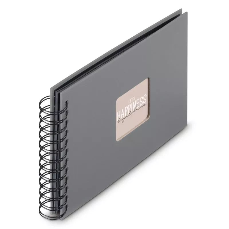 Hama 00009839 fotoalbums pelēks 50 lapas 10 x 15 spirāliesējums