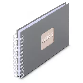 Hama 00009836 fotoalbums Pelēks 50 loksnes 10 x 15 Spirālveida iesējums