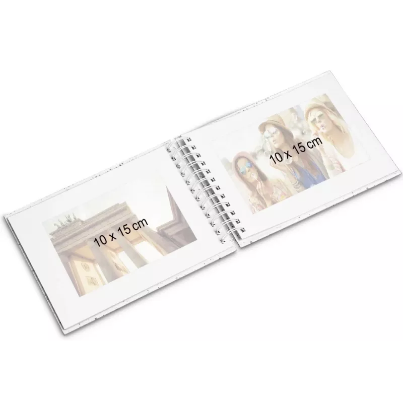 Hama 00009854 fotoalbums Sarkans 50 lapas Spirāliesējums