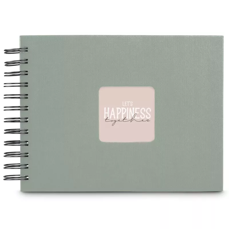 Hama 00009869 fotoalbums Zaļa 50 lapas Spirāļu iesējums