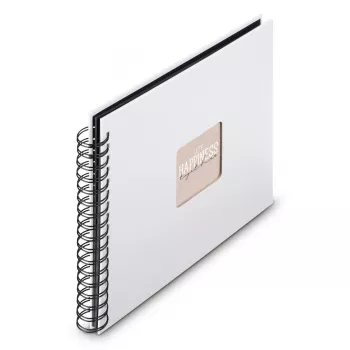 Hama 00009846 fotoalbums balts 100 lapām 10 x 15 spirāles iesējums