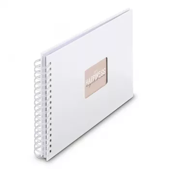 Hama 00009843 fotoalbums balts 50 loksnes 10 x 15 spirāles iesējums