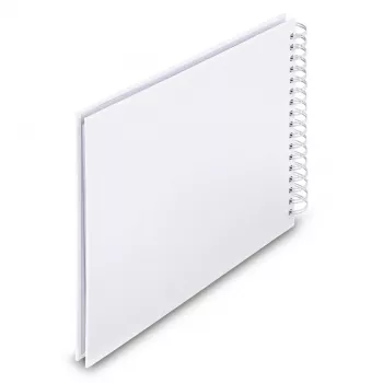 Hama 00009843 fotoalbums balts 50 loksnes 10 x 15 spirāles iesējums