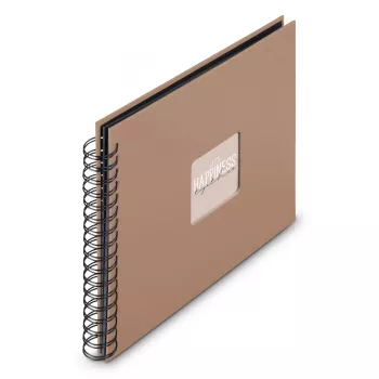 Hama 00009852 foto albums brūns 100 loksnes spirāles iesējums