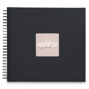 Hama 00009835 fotoalbums melns 300 loksnes 10 x 15 spirālveida iesējums