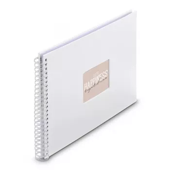 Hama Fine Art fotoalbums balts 300 loksnes 10 x 15 cm spirāliesējums