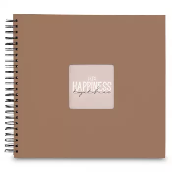 Hama 00009853 fotoalbums brūns 300 lapas spirāles iesējums