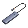 Baseus 4in1 Hub UltraJoy USB-C uz USB 3.0 pelēks sadalītājs