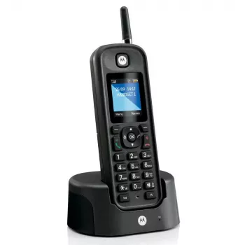 DECT tālrunis Motorola O201 zvanītāja ID melns bezvadu klausule
