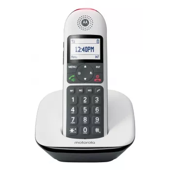 Bezvadu tālrunis MOTOROLA CD5001 Balts DECT 1,8 GHz, viena klausule