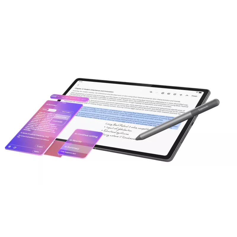 Lenovo Idea Tab Plus Mediatek 256 GB 30,7 cm (12,1 collu) 8 GB Wi-Fi 5 (802.11ac) Android 15 Pelēks