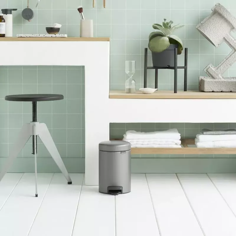 Atkritumu tvertne Brabantia 113246 3 L apaļa platīna krāsā