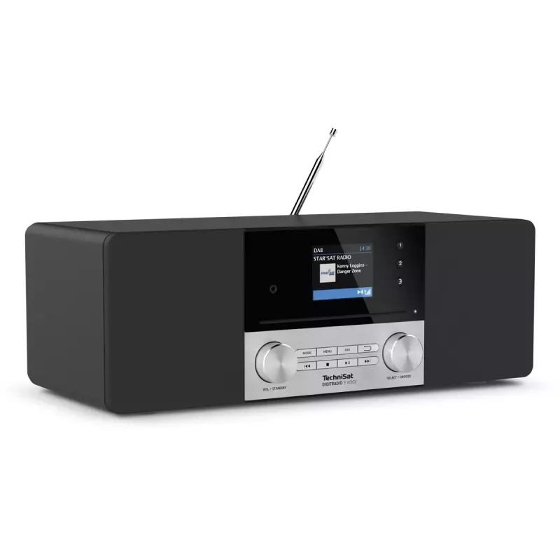 Digitālais radio TechniSat DIGITRADIO 3 VOICE melns sudrabains