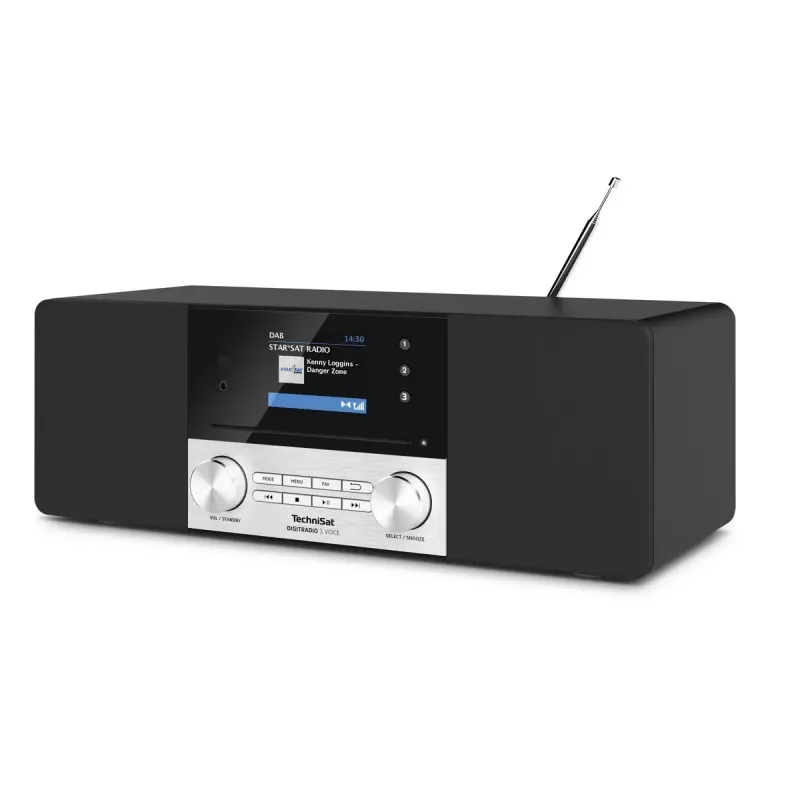 Digitālais radio TechniSat DIGITRADIO 3 VOICE melns sudrabains