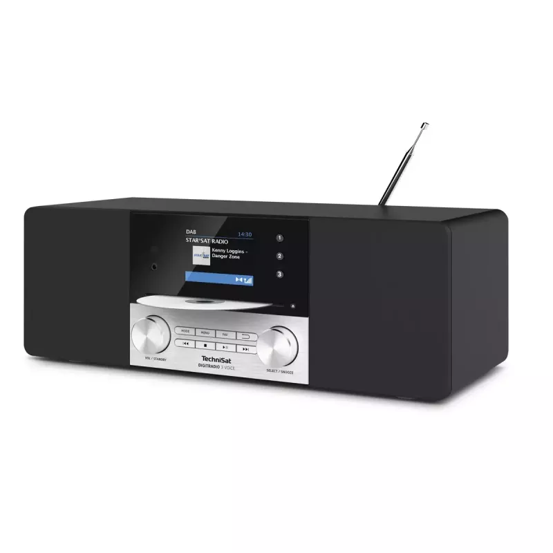 Digitālais radio TechniSat DIGITRADIO 3 VOICE melns sudrabains