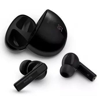 Bezvadu iekšējo austiņu komplekts Philips TAT2520BK/00 — Bluetooth, 20–20000 Hz, 10 m diapazons, 40 g, melns