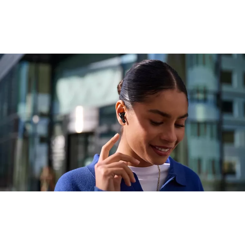 Bezvadu iekšējo austiņu komplekts Philips TAT2520BK/00 — Bluetooth, 20–20000 Hz, 10 m diapazons, 40 g, melns