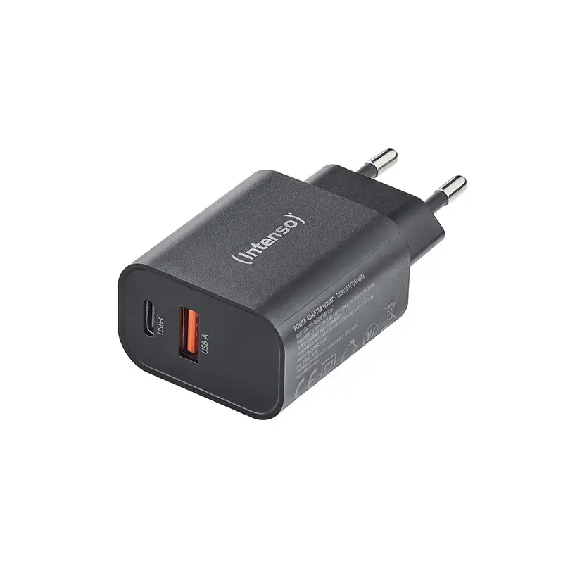 Strāvas adapteris Intenso W30AC 30 W USB-A USB-C Melns