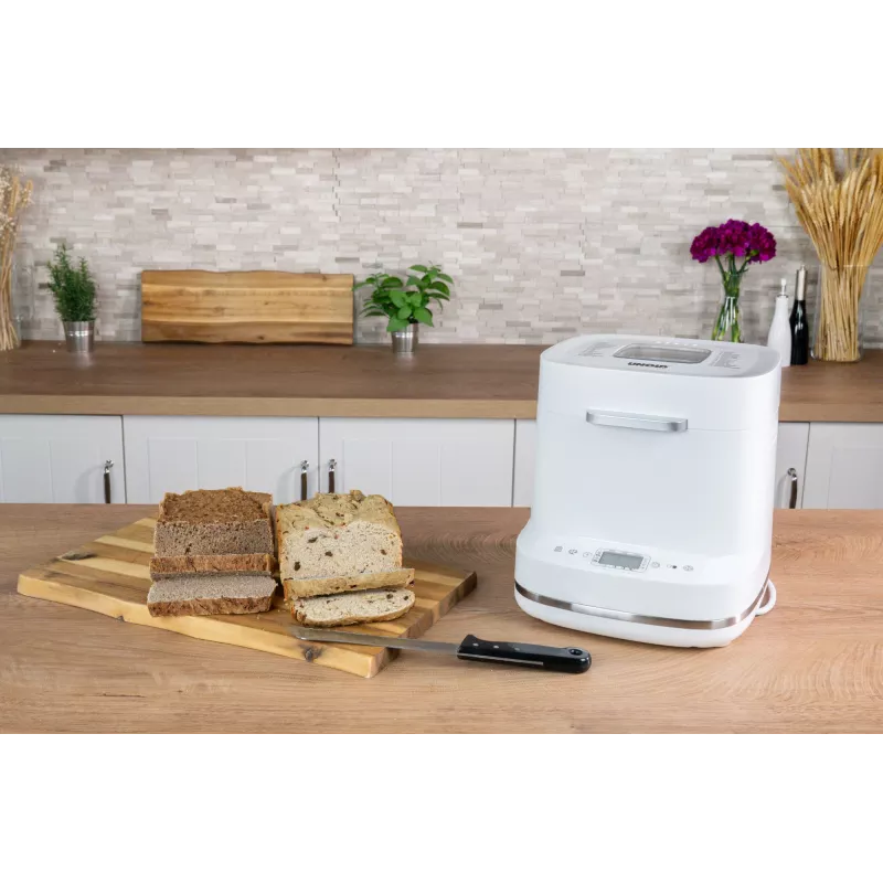 Maizes cepšanas automāts Unold Esge Backmeister Bernd 68120 — 550 W, maks. klaips 1 kg, balts, plastmasas korpuss