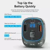 Auto lādētājs Vention 3 portu USB (USB-C + 2× USB-A) 30W/18W/5W melns