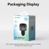 Auto lādētājs Vention 3 portu USB (USB-C + 2× USB-A) 30W/18W/5W melns