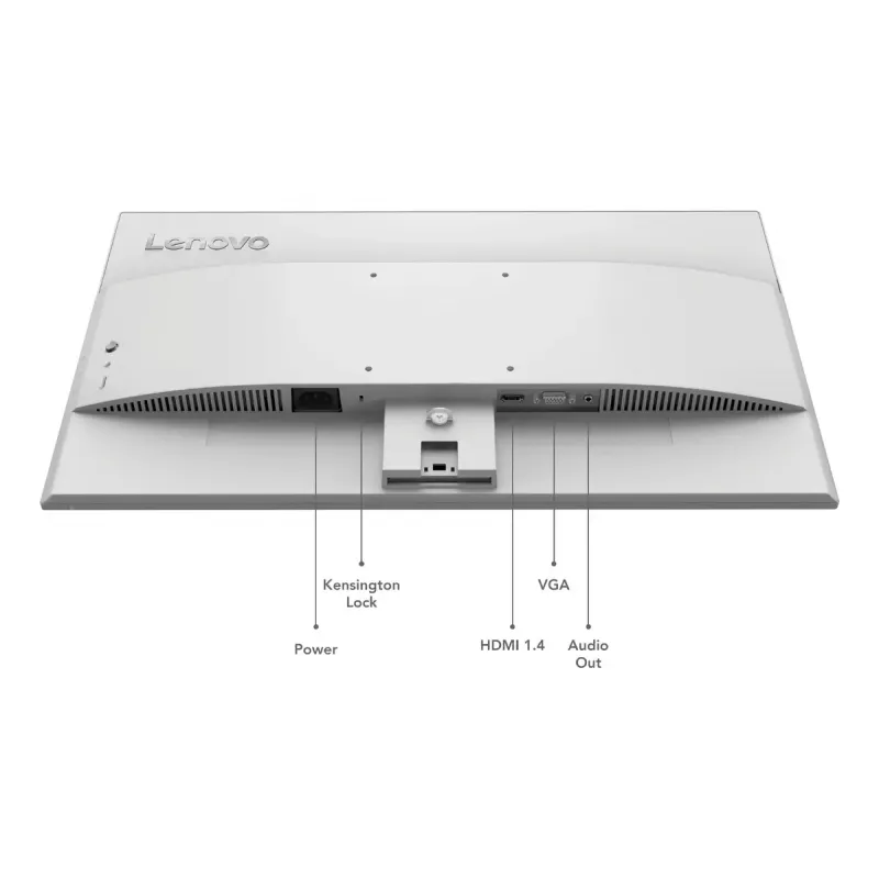 Datora monitors Lenovo L24-4C 23,8 collas (60,5 cm) Full HD 1920×1080 IPS LCD, 6 ms, 178° skata leņķi, iebūvēti skaļruņi, VESA, pelēks