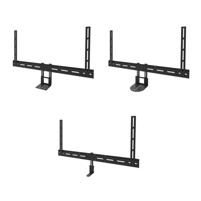 Videobar mount Neomounts AV30-500BL for 43–110 inch displays — VESA up to 600×400, max 10 kg, width 900 mm
