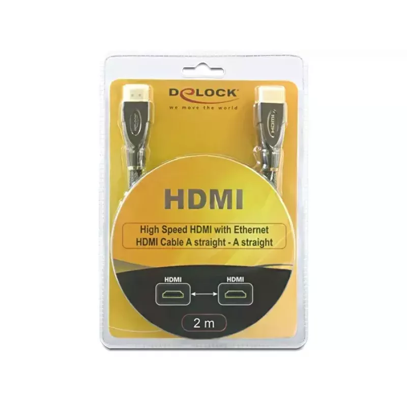 HDMI kabelis DeLOCK 2m AM/AM melns
