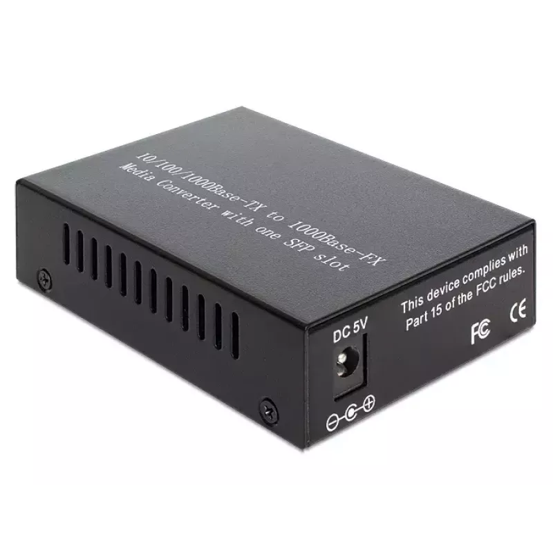 Multivides pārveidotājs DeLOCK 1000Base-T uz SFP 1000 Mbit/s Melns