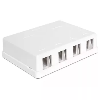Kontaktligzdas kārba DeLOCK 86208 balta