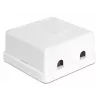 Vadu savienotājs DeLOCK 86207 2x Keystone Balts
