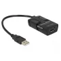 USB kabelis DeLOCK 62588 0,15 m USB A melns