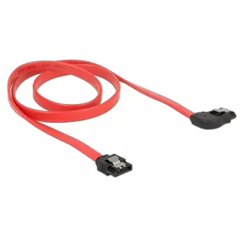 SATA kabelis DeLOCK 83970 0.7 m SATA 7-pin melns sarkans