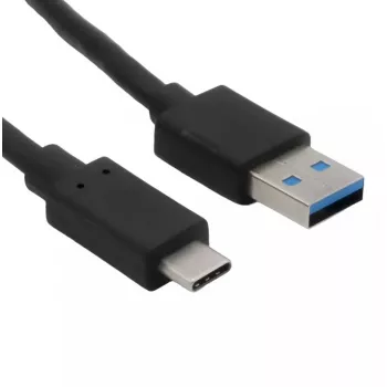 USB kabelis Helos 181542 USB 3.2 Gen 2 1m USB A USB C melns
