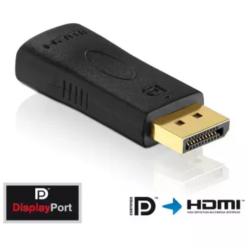 DisplayPort–HDMI adaptera kabelis Innovation IT PI150 — DP–HDMI, zeltīti kontakti, melns