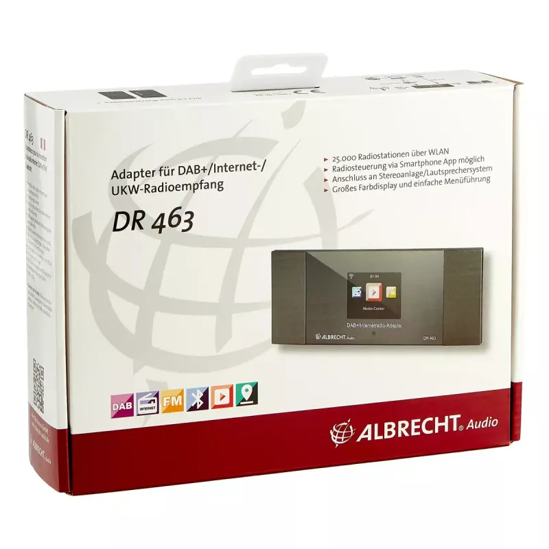 Albrecht DR 463 pārnēsājams digitālais pelēks