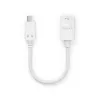 USB kabelis PureLink IS230 0,1 m USB C uz USB A, balts