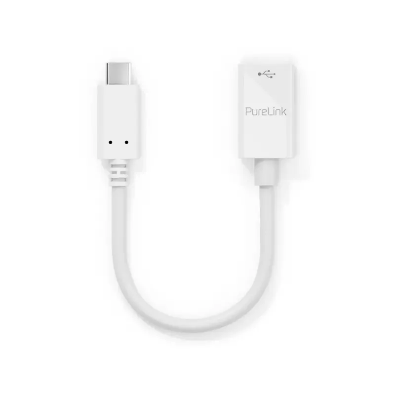 USB kabelis PureLink IS230 0,1 m USB C uz USB A, balts