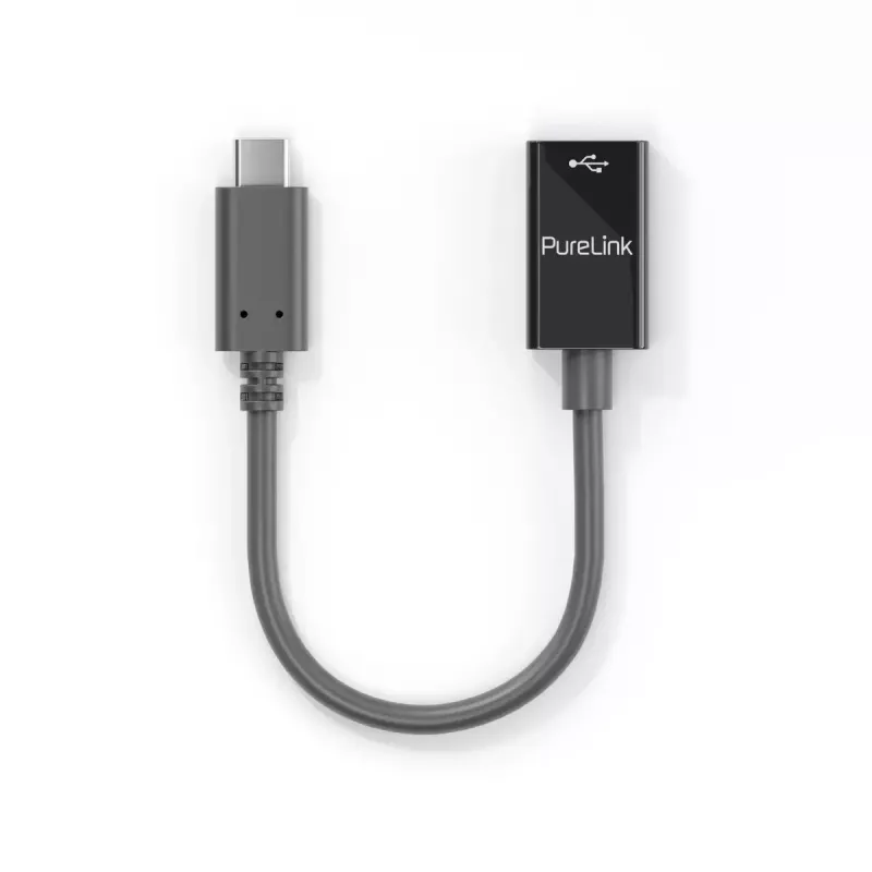 USB kabelis PureLink IS231 0,1 m USB C USB A Melns
