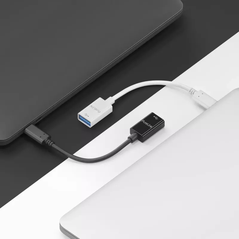 USB kabelis PureLink IS231 0,1 m USB C USB A Melns