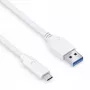 USB kabelis PureLink IS2610-010 USB 3.2 Gen 2 1m USB C USB A Balts