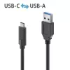 USB kabelis PureLink IS2611-010 USB 3.2 Gen 2 1 m USB C USB A melns