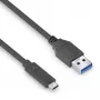USB kabelis PureLink IS2611-010 USB 3.2 Gen 2 1 m USB C USB A melns