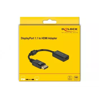 Adapteris DisplayPort 1.1 vīrišķais uz HDMI sievišķo DeLOCK 61011