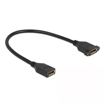 DisplayPort kabelis sievišķais–sievišķais panelī montējams DeLOCK 87099