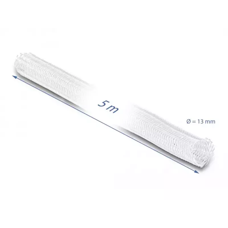 Pīta uzmava DeLOCK 20808 5 m x 13 mm balta