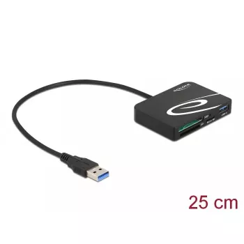 Karšu lasītājs DeLOCK 91756 Melns MicroSD SD MMC USB 5 Mbit/s
