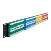 DeLOCK 19 collu ielāpu panelis 48 portu Cat.5e 2U krāsains RJ-45