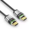 FiberX FX-I355-010 HDMI kabelis 10 m HDMI Type A standarta pelēks sudrabains